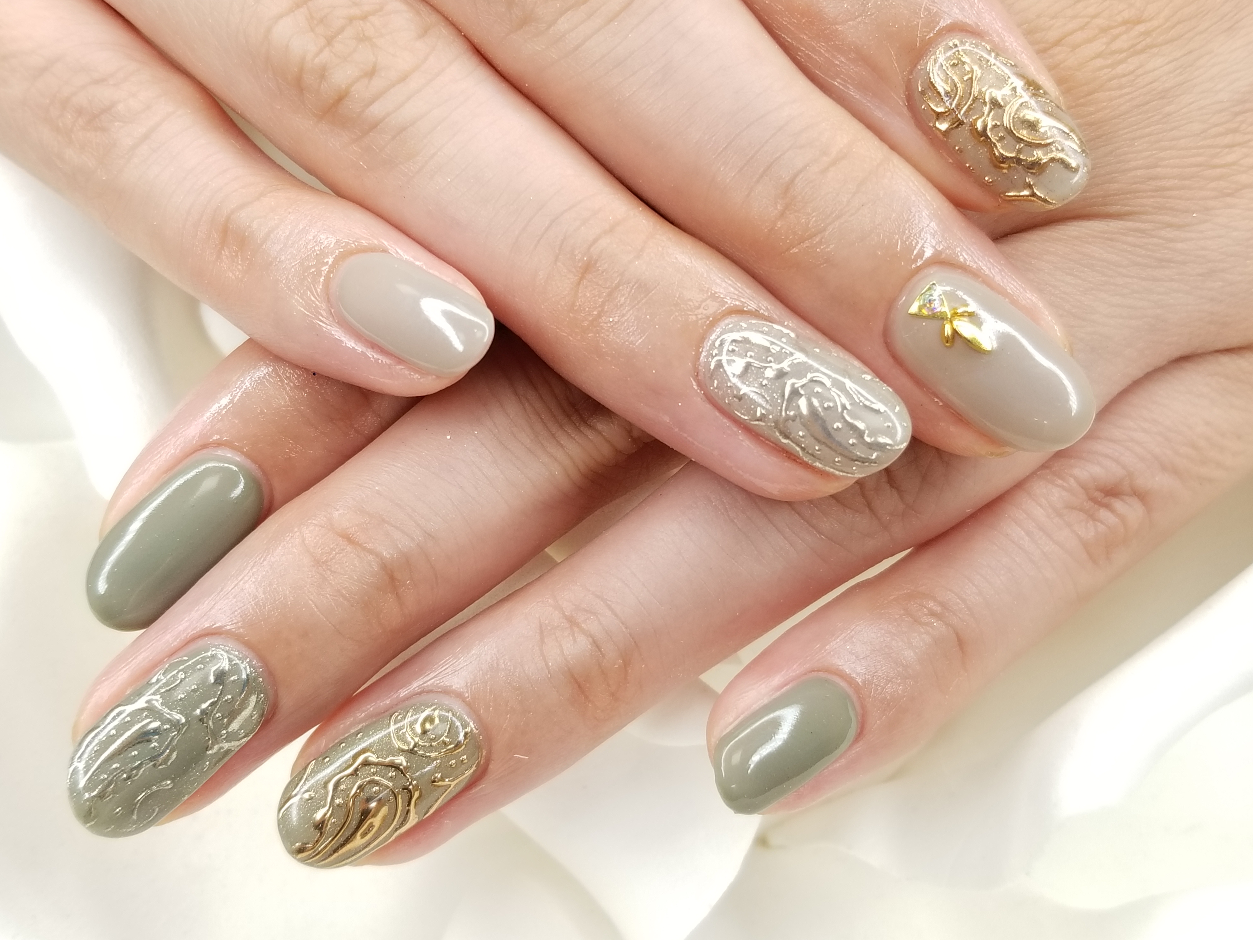 ペイズリー柄 Keep Nail Salon 完全プライベートのパラジェルネイルサロン